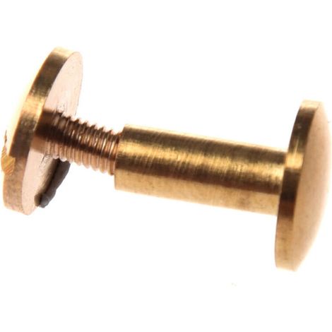 10 Rivets Solides En Laiton Pour Ceinture En Cuir 10mm Avec Tête Bombée Et Tige Filetée