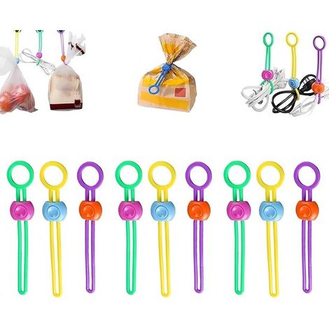 Ruban adhésif pour emballage alimentaire - Scelleuse multifonction - Sangles de scellage multifonctions amovibles - Attaches de câble réutilisables (1/5)