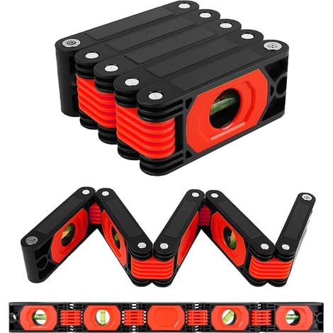 Outil de niveau pliable multifonction,Outils de mesure multi angles pour le travail du bois,Règle de nivellement précis dans n'importe quelle position (1/5)