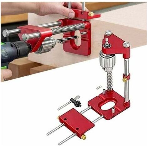Autre outil du menuisier,The best woodworking drill locator, Adjustable Punch Locator Drill Template Guide, Woodworking Drilling Locator Tool - Outil de localisation, gabarit de perçage pour (1/5)