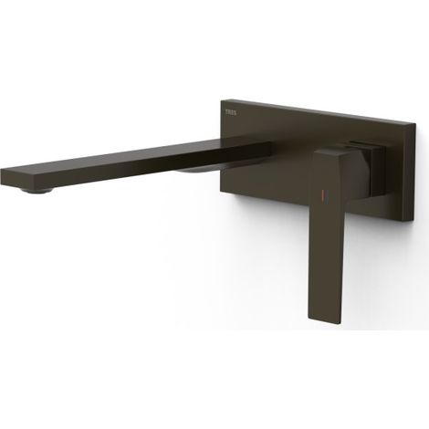 Mitigeur lavabo encastré bec 240 mm Noir Bronze - TRES 20230032KMB