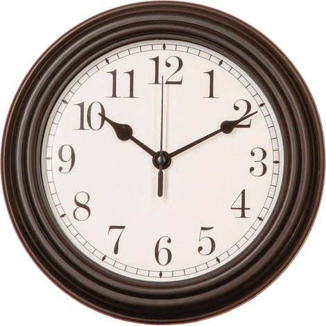 Orologio Evan con modanature D22cm - Nero - Atmosphera créateur d'intérieur