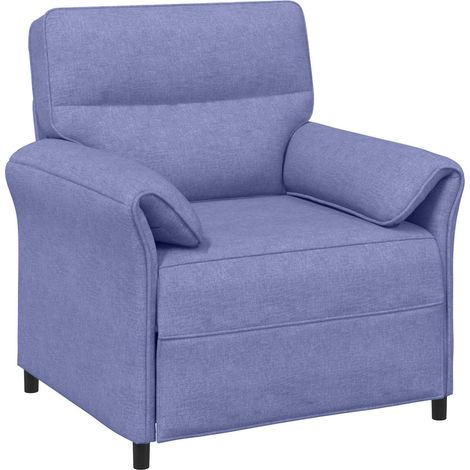 Divano 1 posto Blu jeans 88 x 83 x 95 cm Tessuto vidaXL (1/5)