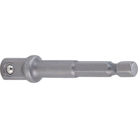 Adaptador para taladros  entrada hexagonal exterior 6,3 mm (1/4") / salida cuadrada exterior 10 mm (3/8") (1/2)