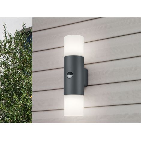 LED Außenwandleuchte Up Down Light mit Bewegungsmelder, Anthrazit (1/5)