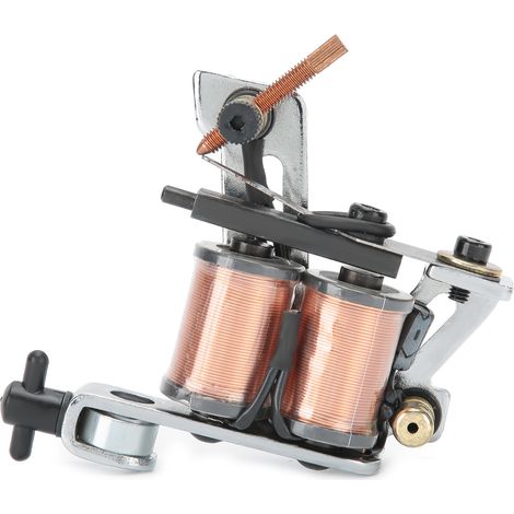 Professionelle Tätowiermaschine für Linien und Schattierungen, Silber, Modell ZZ061-1 – Professionelles Tattoo-Equipment (1/5)