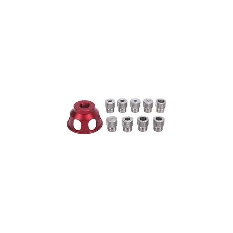 Positionner de Forage à Trou Droit, 2/3/4/5/6/7/8/9/10mm, Aluminium Alloy Vertical Drilly Guides Jig, Force Bit Hole Puncher, Fixation de Forage de Trou pour le Travail du Bois (1/5)