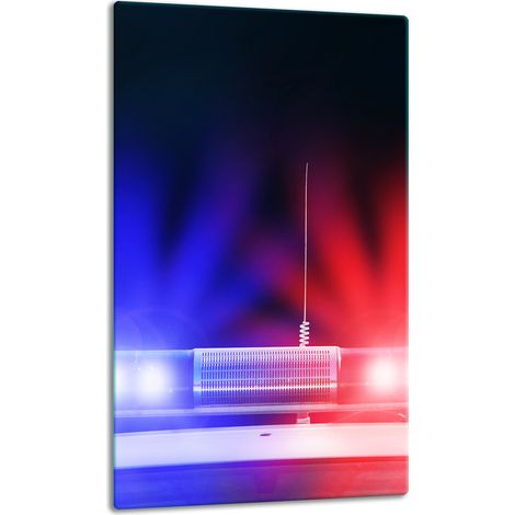 PANEL DE MESA CON PLACA DE CRISTAL 30x52 POLICÍA (1/5)