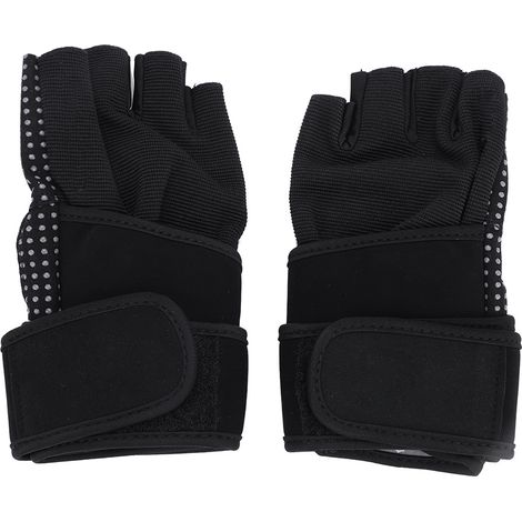 Gants d'entraînement respirants pour la musculation avec attaches de poignet - Rouge Taille XL