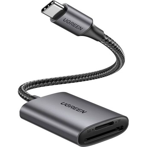 Lector de tarjetas de memoria ugreen usb c a sdtf