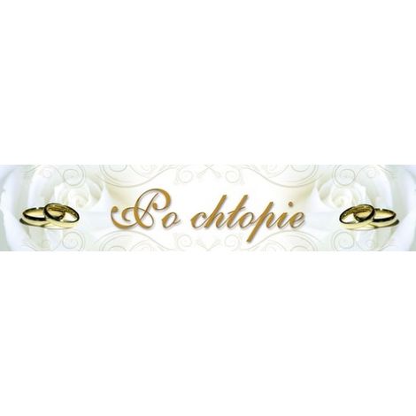 Placas de registro de boda 50x11,5 cm, 1 unidad TK18