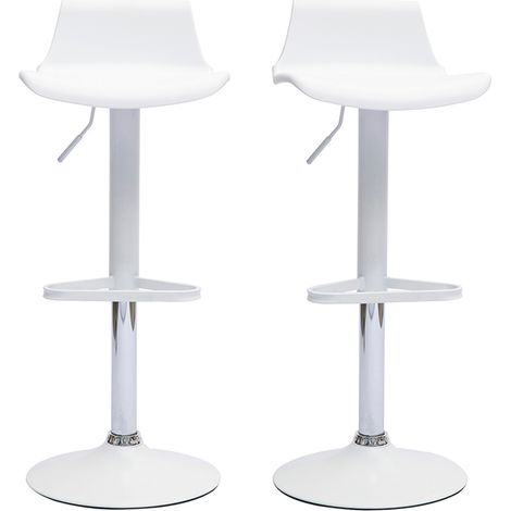Sgabelli da bar design regolabili bianco 360° (set di 360) KRONOS