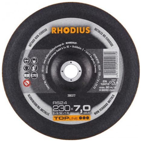 Disque de coupe RS24 230 x 7,0mm AluNE Rhodius(Par 10) (1/2)