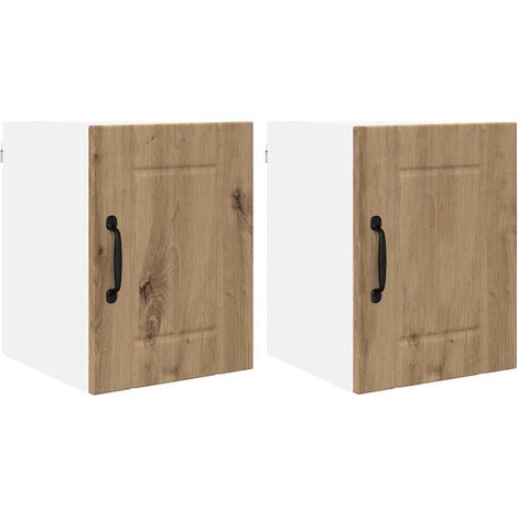 Meubles de Rangement,Armoire de cuisine 2 pcs Chêne artisanal 30 x 31 x 40 cm CFW457583 (1/5)