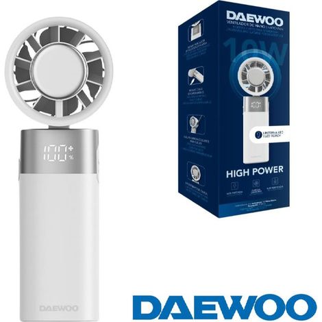 VENTILADOR DE MANO DAEWOO 10W - 80 VEL - DISPLAY