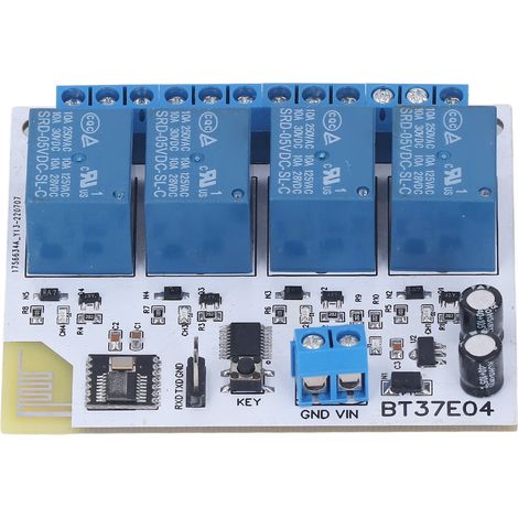 Module de commande de relais Bluetooth 4 canaux anti-interférences, panneau de commande à distance RF 2,4 GHz, 5 V CC (1/5)