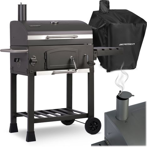 Berdsen BD-891 Holzkohlegrill mit Abdeckung, schwarz (1/5)