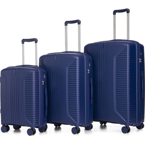 Ensemble boîtier PP spinner 3 pièces, bleu, pour maison et usage quotidien, format pratique, style moderne et facile à associer