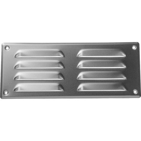 Sollbry 260 x 105 mm / 26 x 10,5 cm - Rejilla de ventilación de aluminio con mosquitera - Aplicaciones de ventilación - Cubierta de ventilación interior y exterior - Diseño con lamas. (1/5)