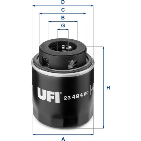UFI 23.494.00 UFI Ölfilter