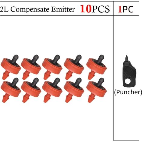 (10 pièces - 2 L) Goutteur d'arrosage automatique à débit constant pour jardin, serre et serre, avec régulateur de pression et compensation automatique. (1/4)