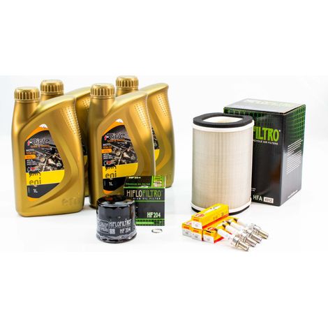 Kit Révision Filtres Bougies pour YAMAHA FJR 1300 AS de 2006 à 2011 - ENI I-RIDE MOTO 10w40 4L