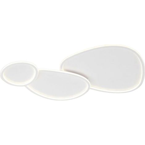 Plafoniera a led tre ovali a tripla colorazione di luce 100 watt lampada da soffitto (1/3)