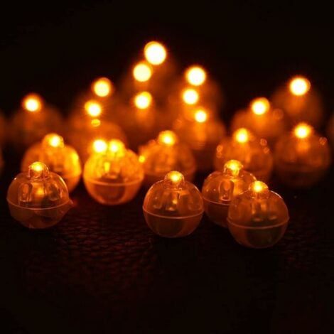 Lote de 100 lámparas LED redondas de papel, para bodas, fiestas de cumpleaños, festivales, luces decorativas, varios colores (4) (1/4)