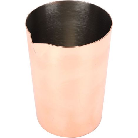 500-ml-Cocktailbecher aus Edelstahl (304), ideal zum Mixen von Wein und Servieren von Cocktails. Perfektes Accessoire für Bars und Partys. Farbe: Roségold. (1/5)