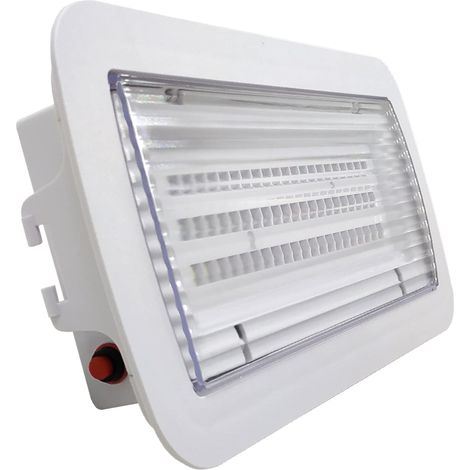 LED ATOMANT Luce di Emergenza LED da Incasso o Soffitto, Impermeabile (IP65), Per uso Esterno, 8W, 2 Hore di Autonomía, 450 Lumen