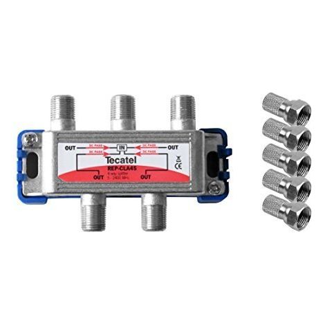 Repartidor de 4 salidas con conector F 2400 MHz  Gris (1/3)