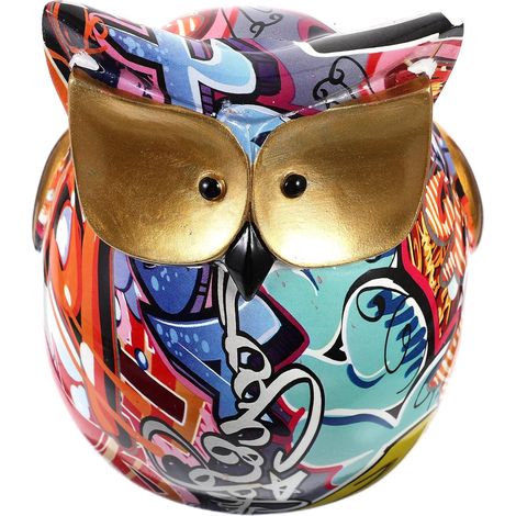 hibou colorée SECFOU objet de décoration de bureau créatif