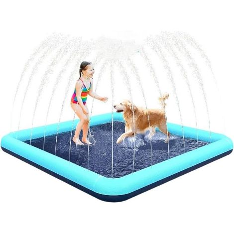 Online Store – Tapis à jets d'eau 200 cm – Jouet aquatique antidérapant pour enfants – Hauteur d'eau réglable jusqu'à 1,6 m – Idéal pour piscine et jardin (1/5)