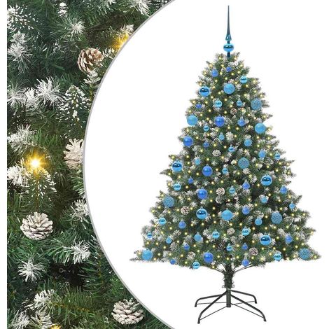 Árbol de Navidad artificial Verde 180 cm PVC, Plástico y Acero vidaXL