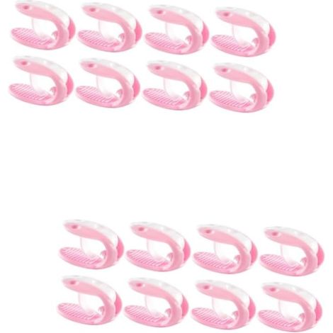 16 boucles épaisses pour oreillers, boucles pour housses de couette, parures de lit, attaches de couette en plastique (1/5)