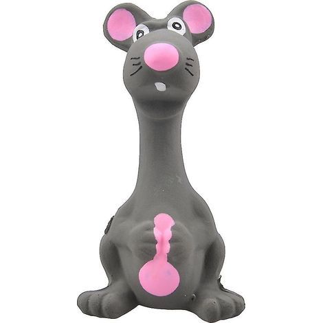 Latex-Beißmaus, interaktives Kau- und Apportierspielzeug, quietschendes Welpenspielzeug (1/4)