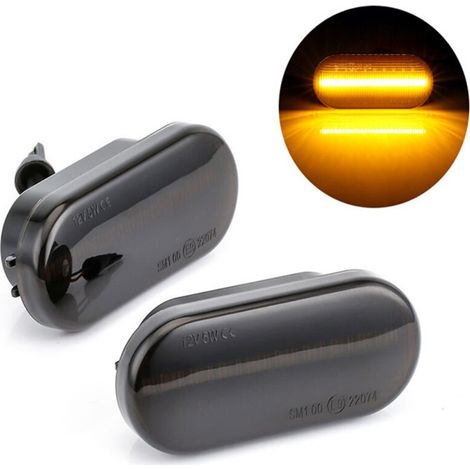 Feu clignotant dynamique, feux de position latéraux à LED remplaçantes pour Golf 3, Polo, V-W, T5, Sharan, Passat 14805294 (1/5)