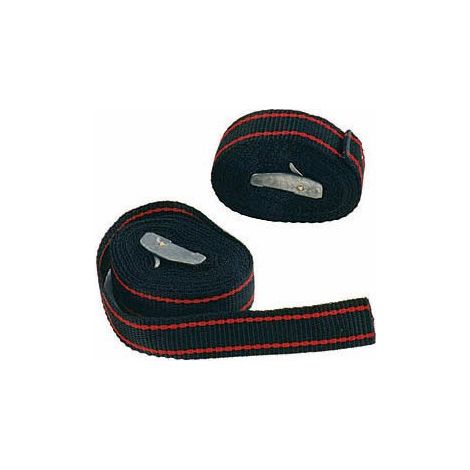 Maxter – Sangle 2m50 avec boucle Zamac – Largeur 25mm – Résistance à la rupture 400 daN – Pour applications de fixation professionnelles