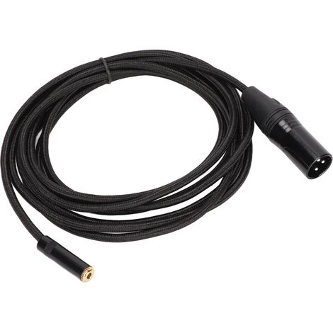 Câble jack 3,5 mm femelle vers XLR 3 broches mâle, boîtier en alliage d'aluminium, connecteur XLR pour table de mixage, amplificateur et microphone (1/5)