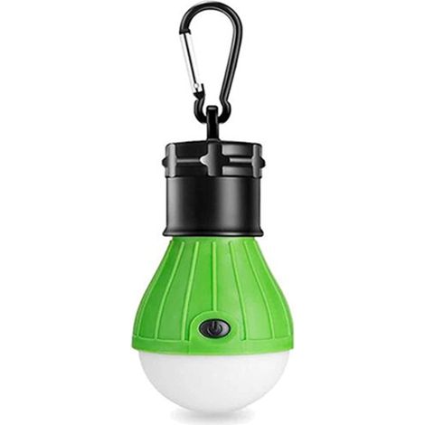 Tragbare LED-Campinglampe mit Haken, 1 Stück (weiß)
