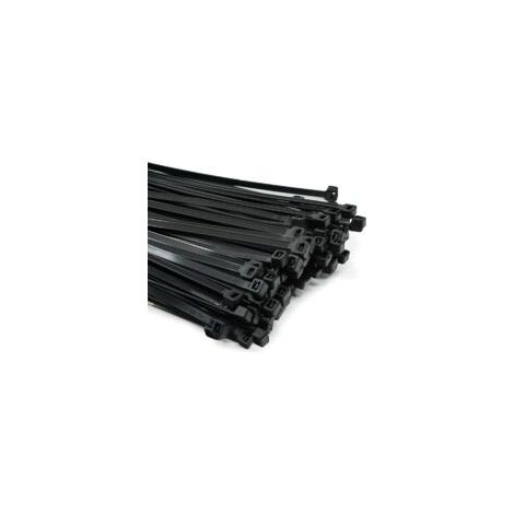 100 Stück professionelle Kabelbinder, 200 x 3,6 mm, schwarz, mit Griff, temperaturbeständig - Crezuo