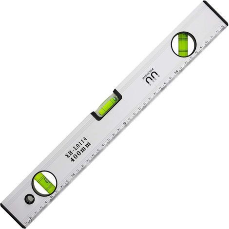 40cm Spirit Level, Magnetic Spirit Level with 3 High-Visibility Vials, Aluminium Body, Robust Tips for Horizontal, Vertical and 45° Angles, Accuracy +/- 0.5mm - Integrated Ruler (1/5)