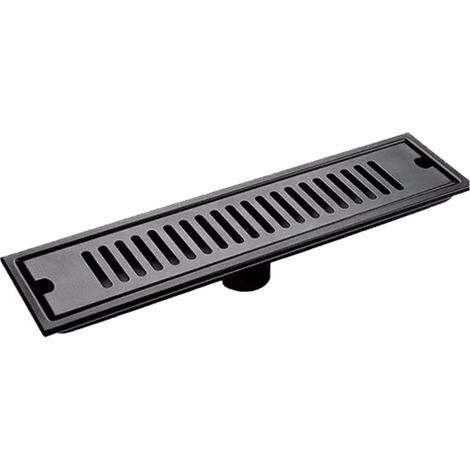 Drain de plancher rectangulaire 304 en acier inoxydable à surface lisse drainage rapide Déodorant douche linéaire pour la maison (1/5)