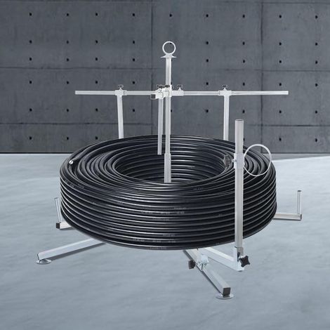 600m 200kg plancher chauffant tube tambour fer, réglable plancher chauffant tube tambour tube unité droite, plancher chauffant tube composite dispositif de tambour