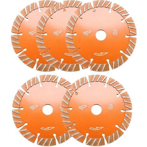 5 disques diamant 133mm pour scie circulaire - Coupe béton, céramique, granit - Qualité professionnelle pour une coupe nette et précise