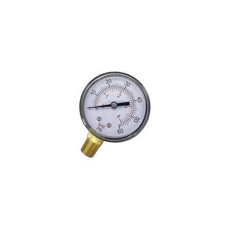 Manomètre NPT pour piscine – Réf ECX270861 – Filetage 1 4 pouce – Jauge de pression pour filtre,3X (1/5)