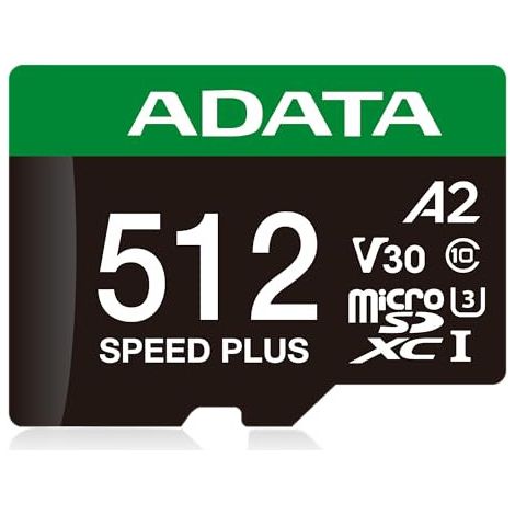 Carte microSDXC Adata Speed Plus 512 Go Classe 3 UHS-I/U3