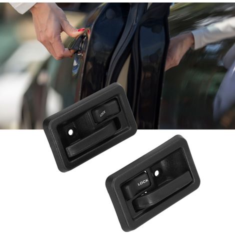 2PCS Poignée de Porte ABS 55176477AB Gauche Droite Intérieure pour Jeep Wrangler 1987‑2004