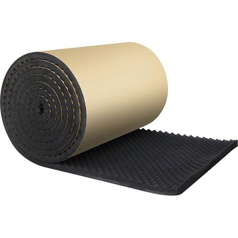 Soundproofing Foam, 100×50×2cm High Density Car Noise Damping Mat Acoustic Foam Egg Crate Double Layers Adhesive Back Sticker (1/5)