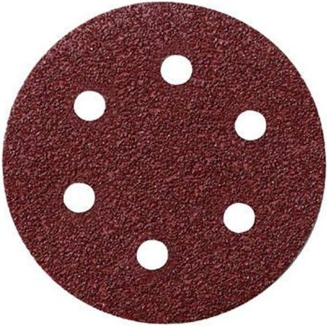 Lot de 25 feuilles abrasives 80 mm P 40 pour bois et métal pour ponceuse excentrique Diamètre 80 mm Grain P 40 Unité de vente 25
